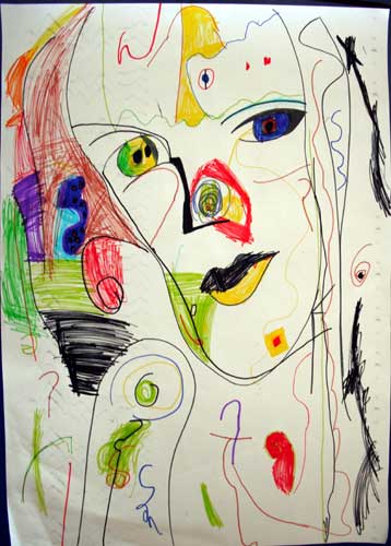 abstract drawings by kids