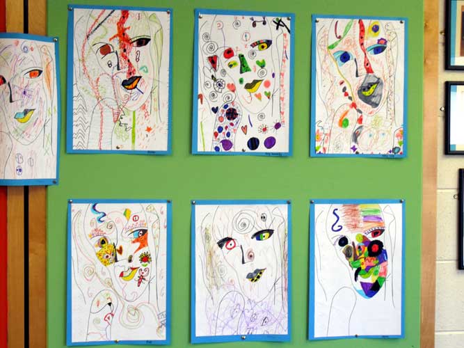 abstract drawings by kids